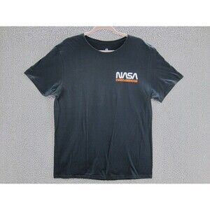 Hyper Space NASA Shirt Mens Large Astronaut Double Sided Graphic Tee